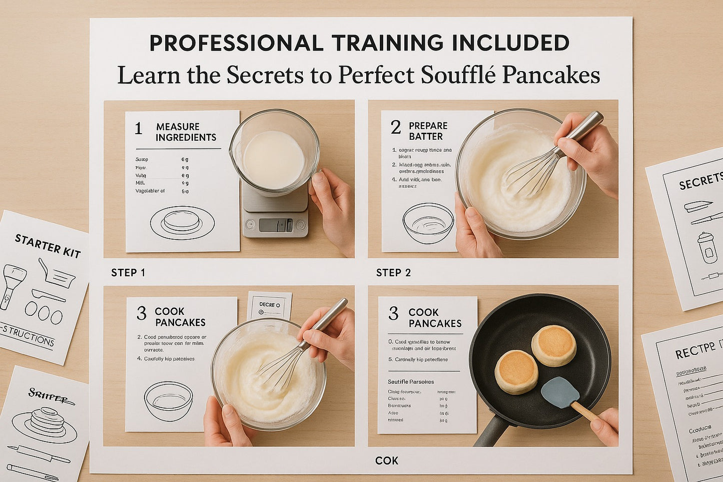 KELOO SOUFFLÉ PANCAKES STARTER KIT WITH TRAINING