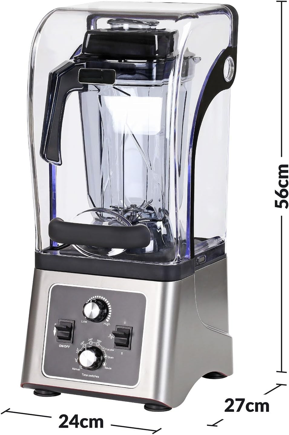 KELOO 2.5L Commercial Blender Powerful Professional Bar Blender with Sound Enclosure Heavy Duty for Smoothies, Milkshakes and Cocktails 2200W