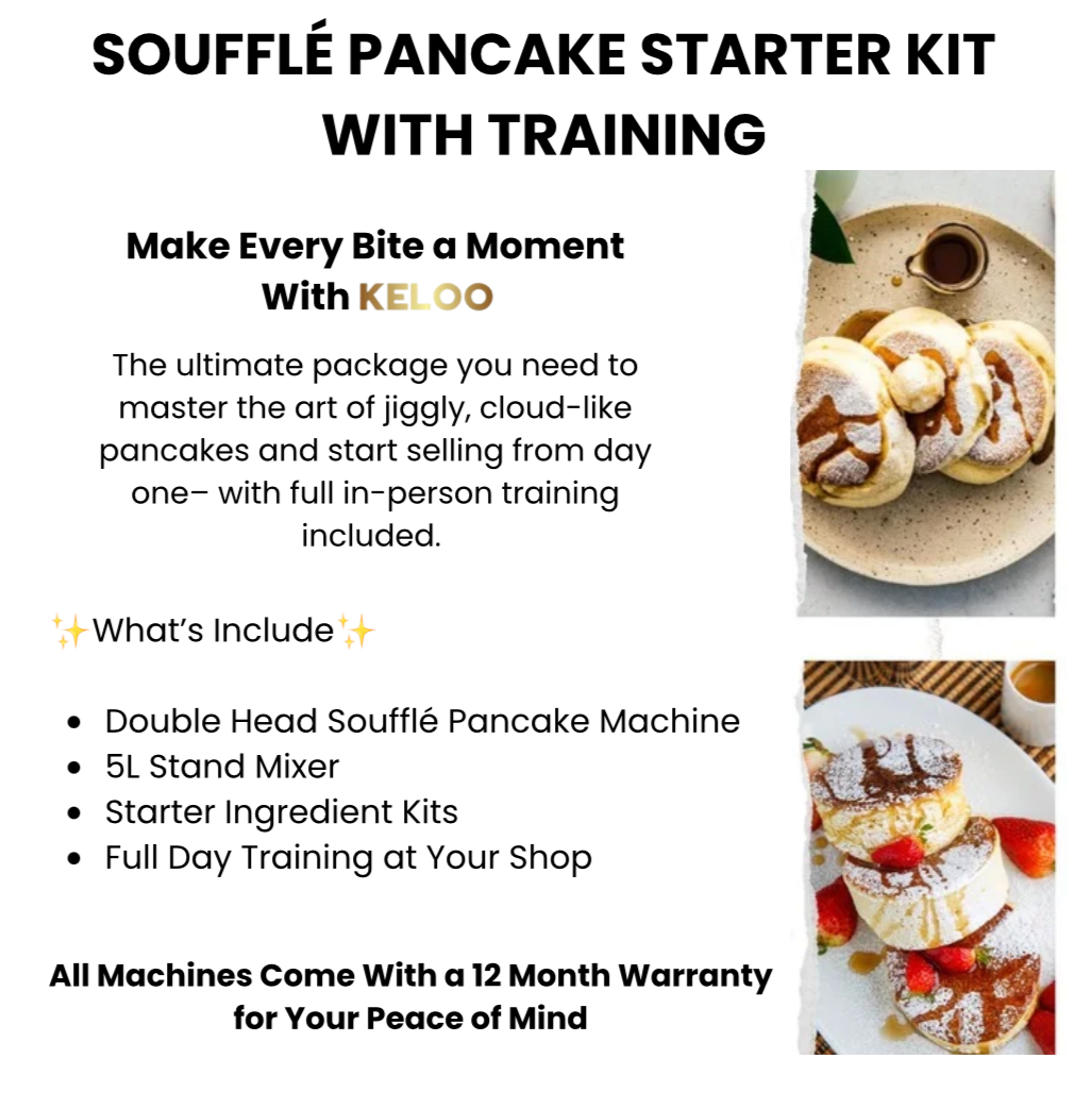 KELOO SOUFFLÉ PANCAKES STARTER KIT WITH TRAINING