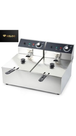Commercial Double Fryer 2x6 Litre Electric 5kW