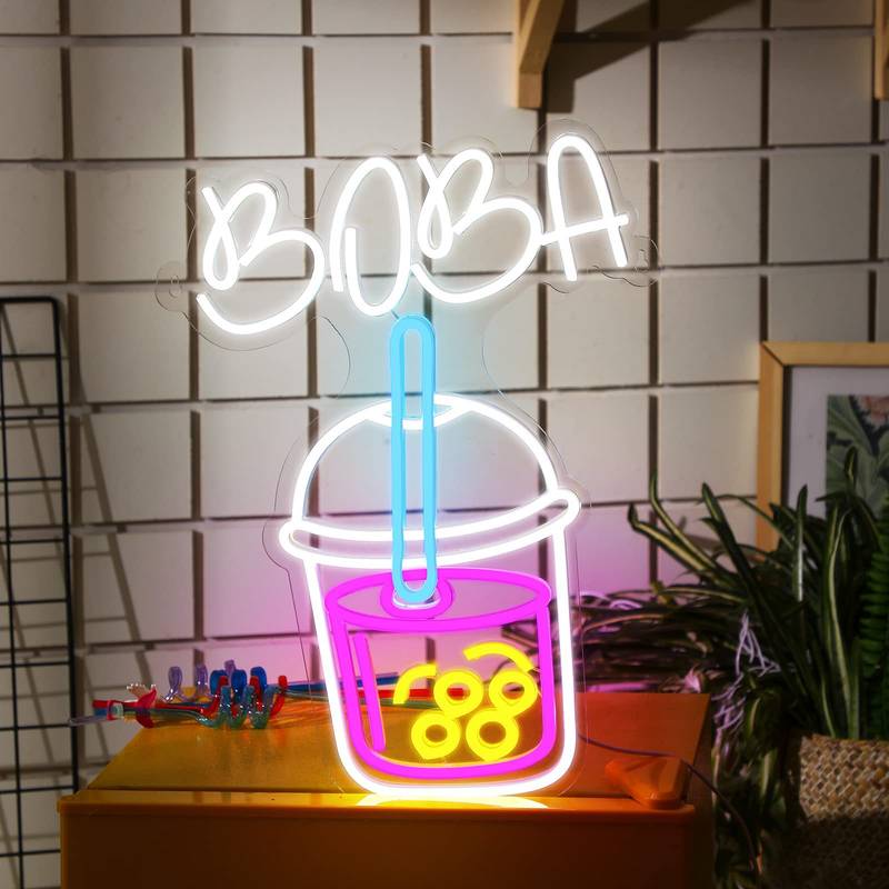 Boba Tea Neon Sign (44*32.3cm)