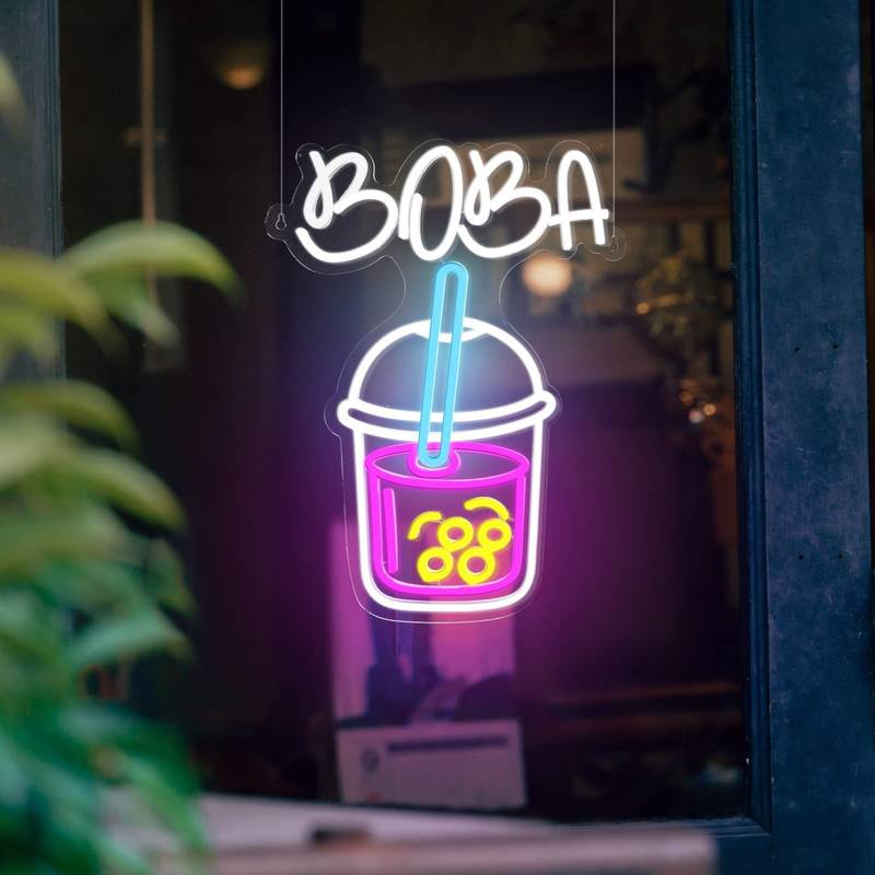 Boba Tea Neon Sign (44*32.3cm)