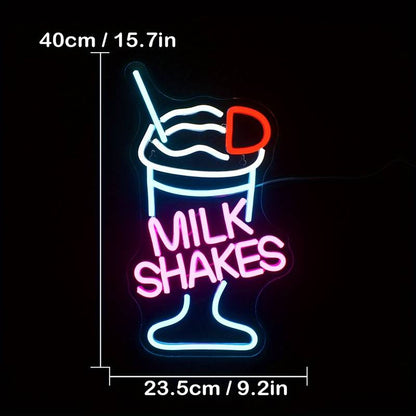 Milkshake Neon Sign Light