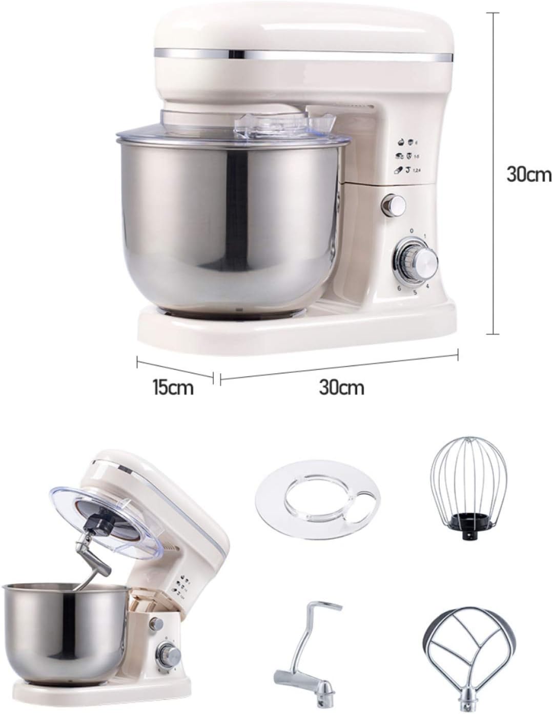 Stand Mixer,4.2L 1000W 6-Speed Tilt-Head