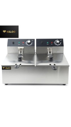 Commercial Double Fryer 2x6 Litre Electric 5kW