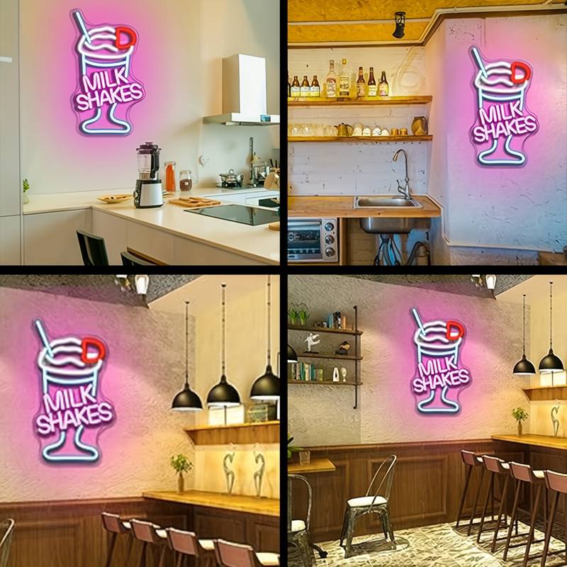 Milkshake Neon Sign Light