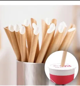 Bubble Tea Disposable Straws 1.2cm by 20cm Individually Wrapped